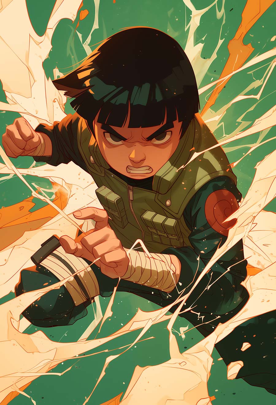 Rock Lee by Pixelmix Studio